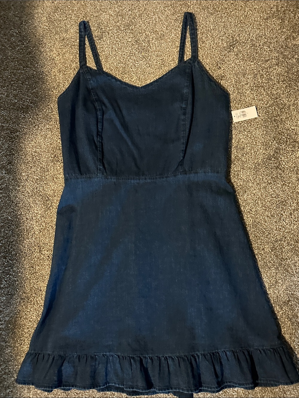 Old Navy Women's Dark Blue Denim Sleeveless Dress